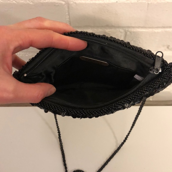 Black Sequin Evening Bag - Picture 4 of 4